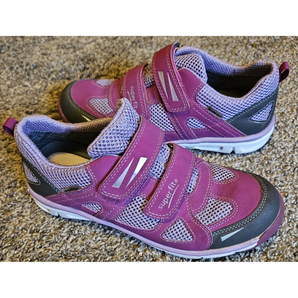 Superfit Kids Shoes Size 37 Purple Hook Loop Sneakers Lightweight Athletic EU 37